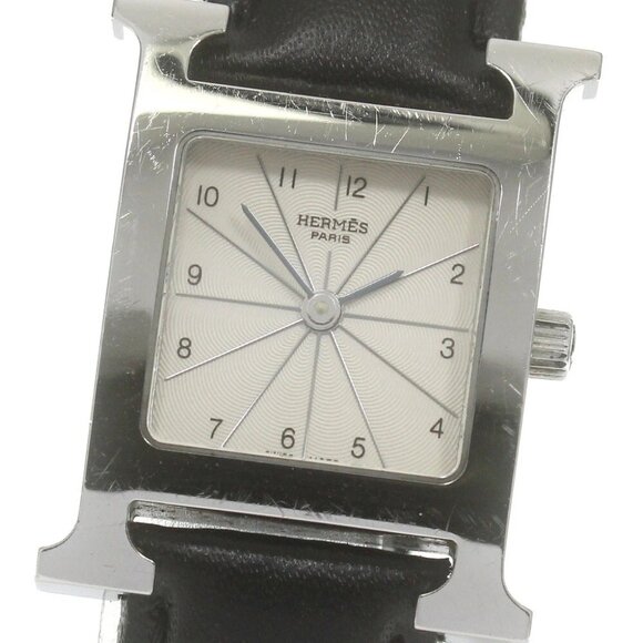 HERMES H watch HH1.210 Silver Dial Quartz Ladies Watch - Picture 1 of 6